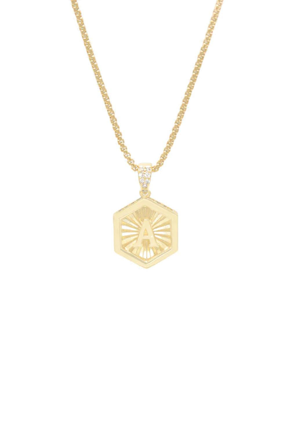 Letter Necklace Gold solid gold