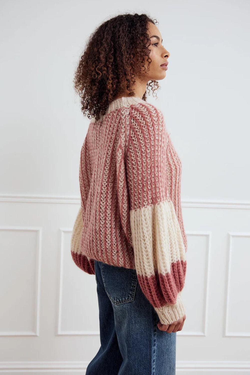 Liana Knit Cardigan Rose Cream