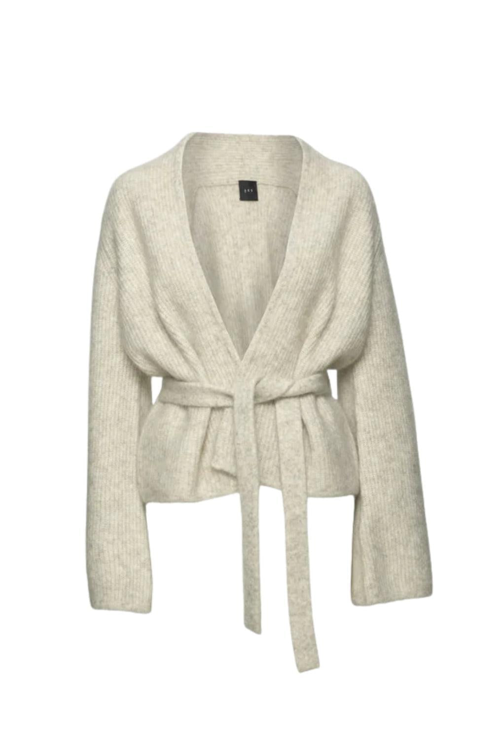 Lila Mohair Cardigan Wheat