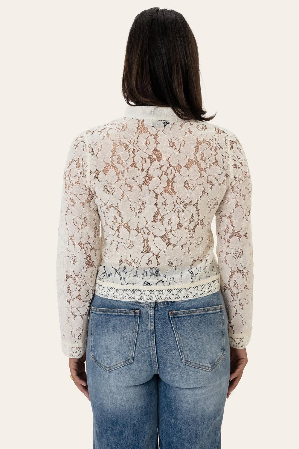 LiljaIC Shirt Off White Lace