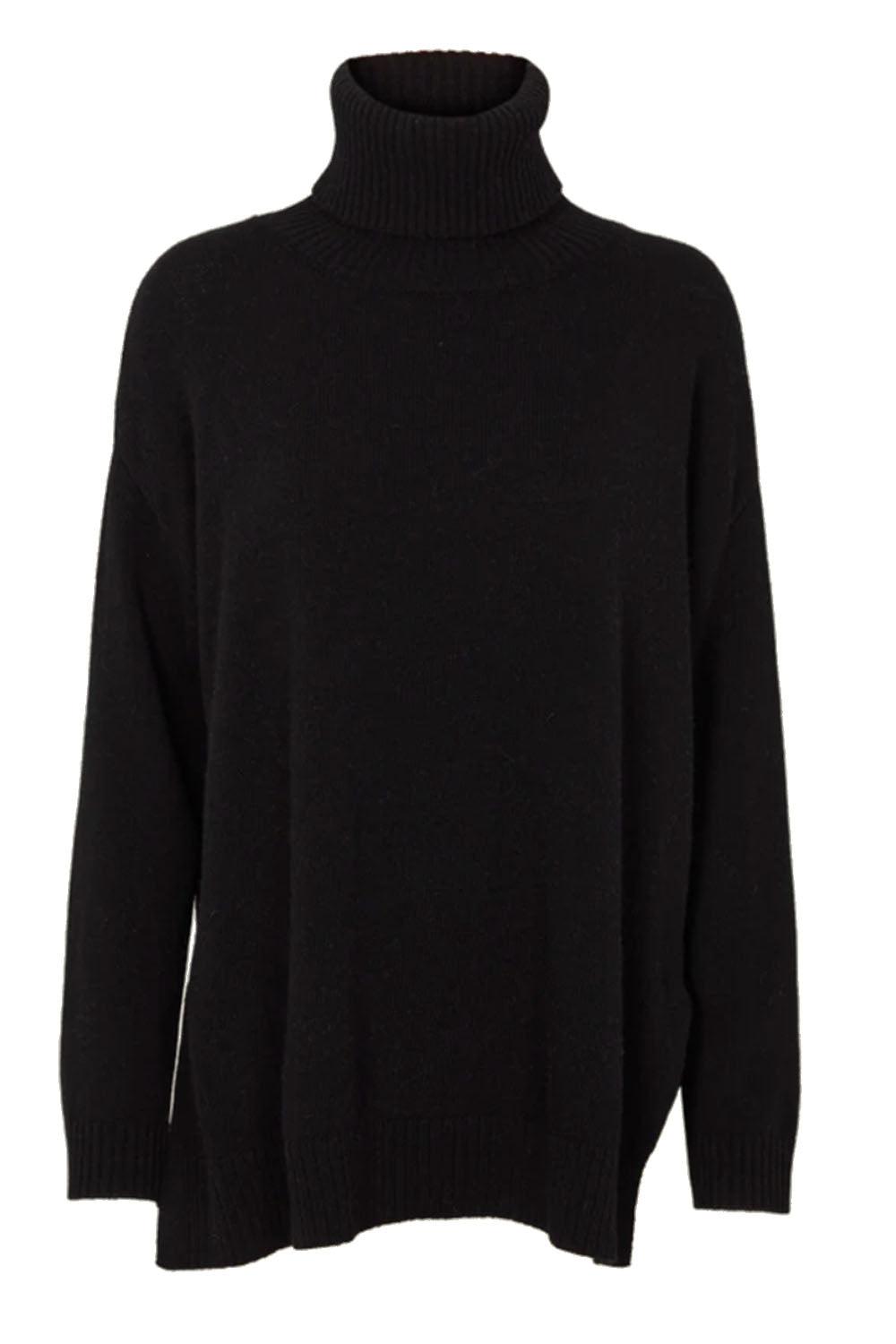 Line T-neck Black