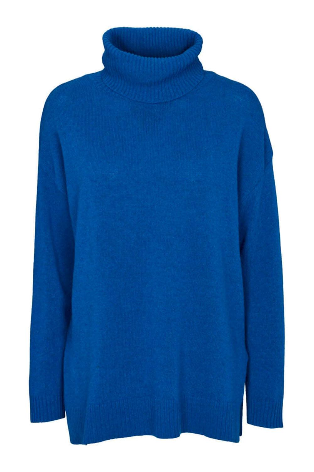 Line T-neck Princess Blue