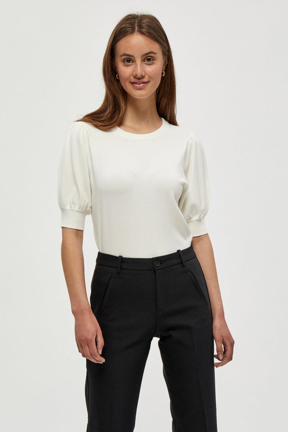 Liva Knit Tee Broken White