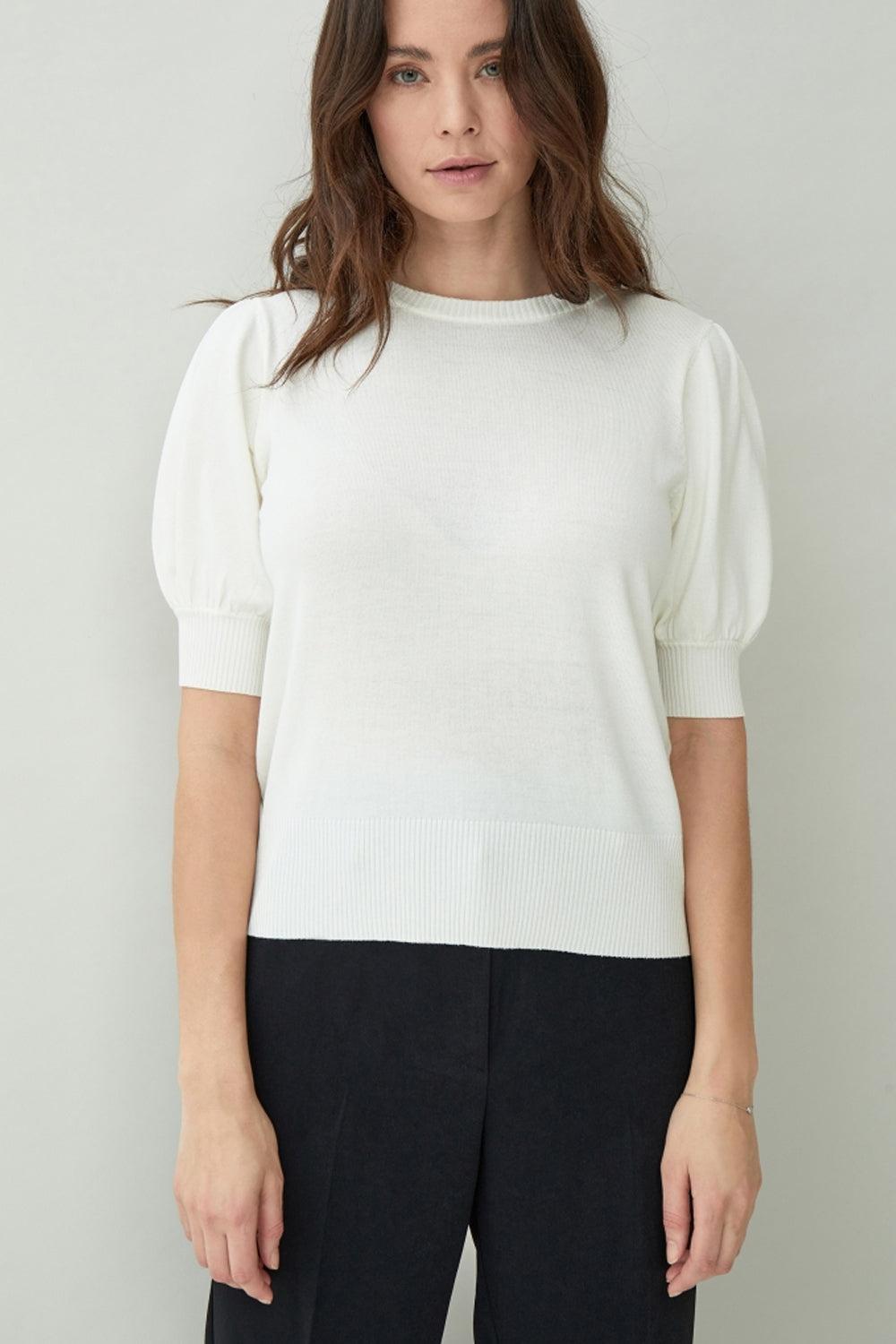 Liva Knit Tee Broken White