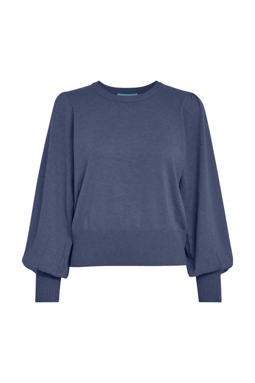 Liva Long Sleeve Pullover Black Iris Solid