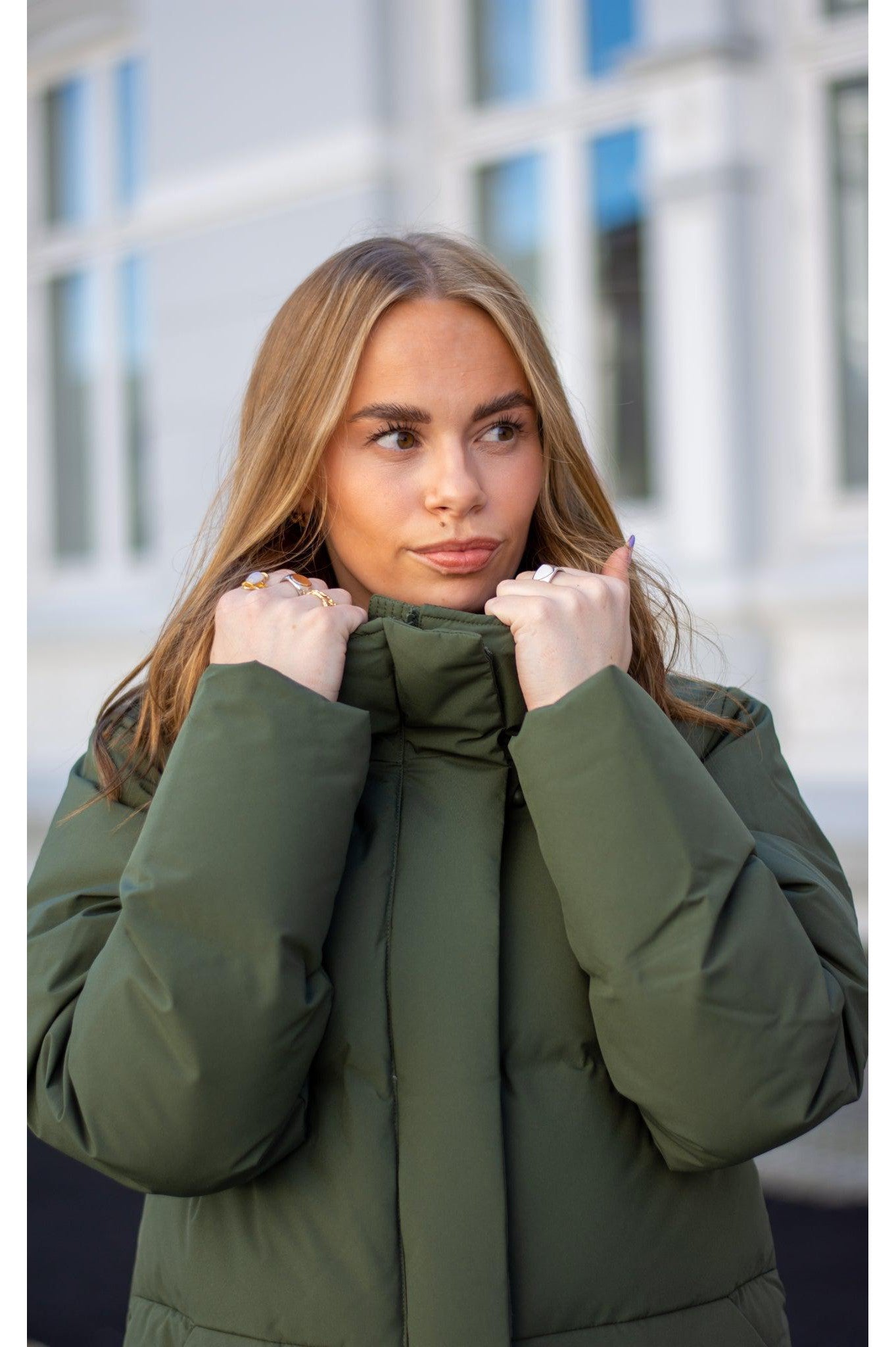 Loen Down jacket Army