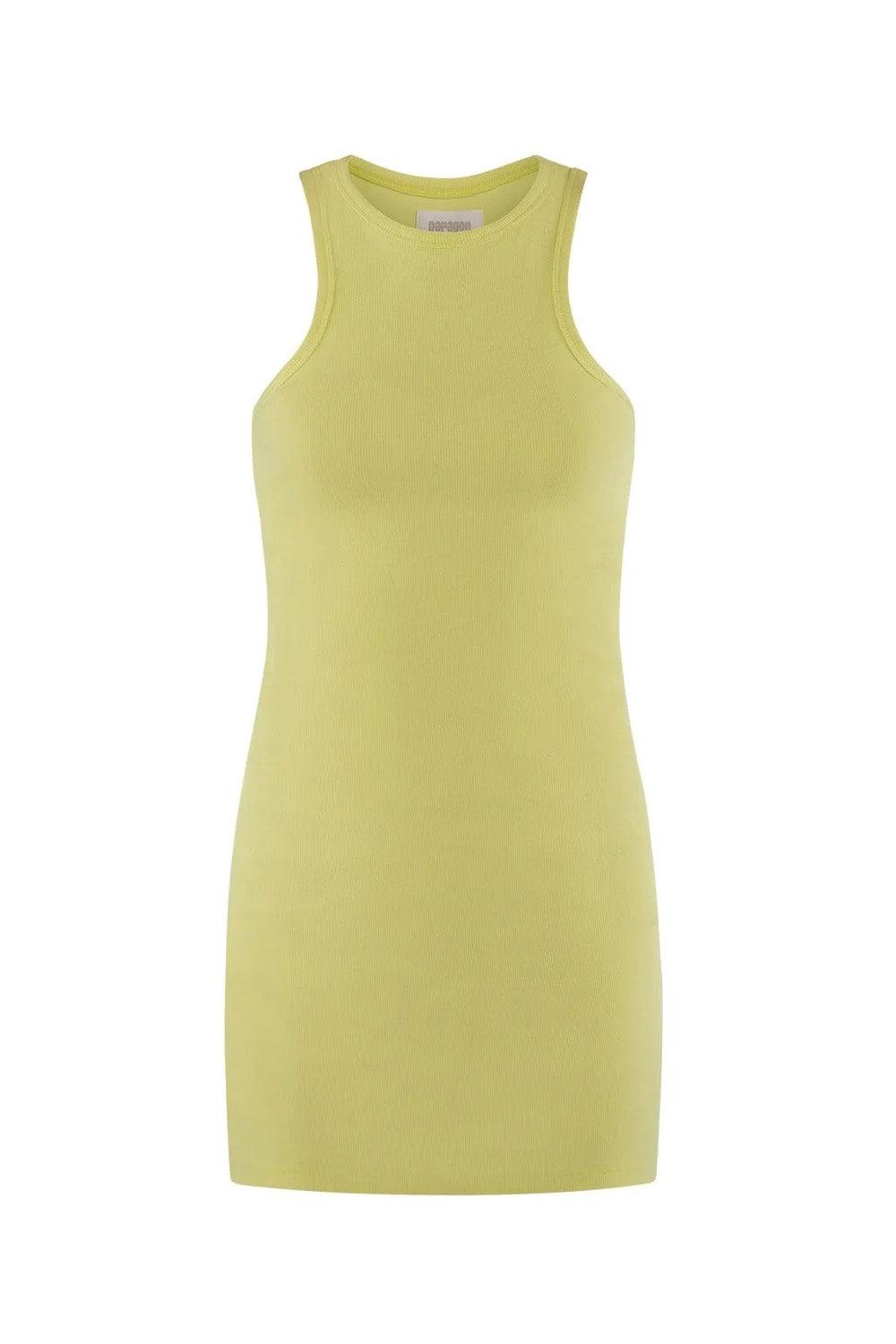 Lola Rib Dress Lime