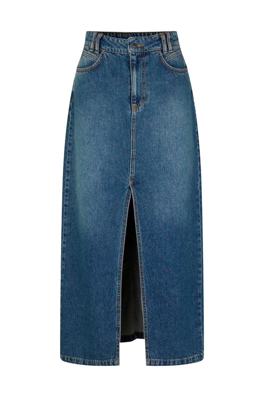 Lopa Long-M Skirt Vintage Blue Wash