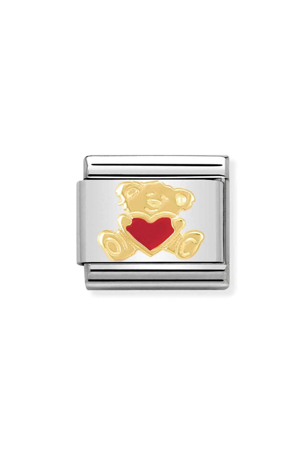 Love 18k Gold & enamel Bear with Heart