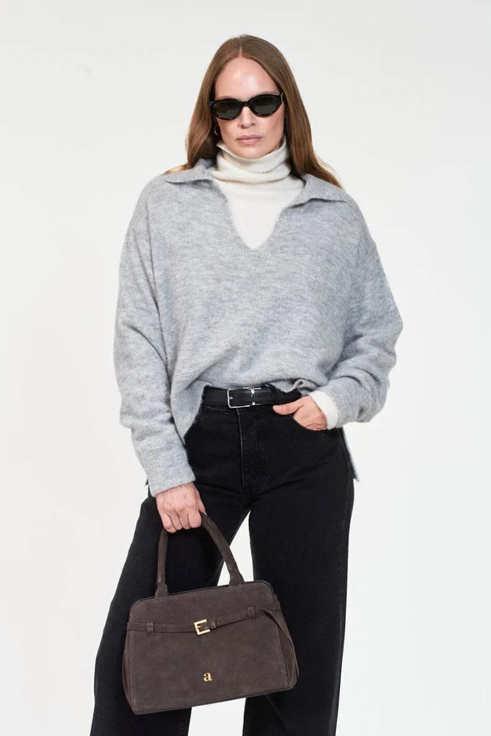 Lowry Lt Grey Mel Sweater