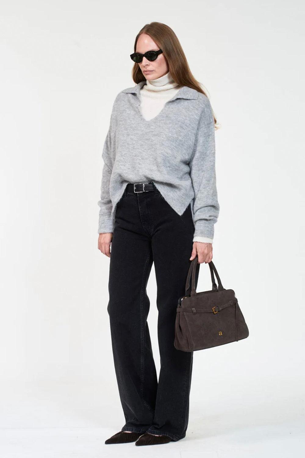 Lowry Lt Grey Mel Sweater