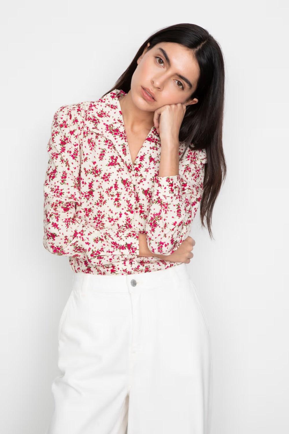 Lu Lu Blouse Berry Print