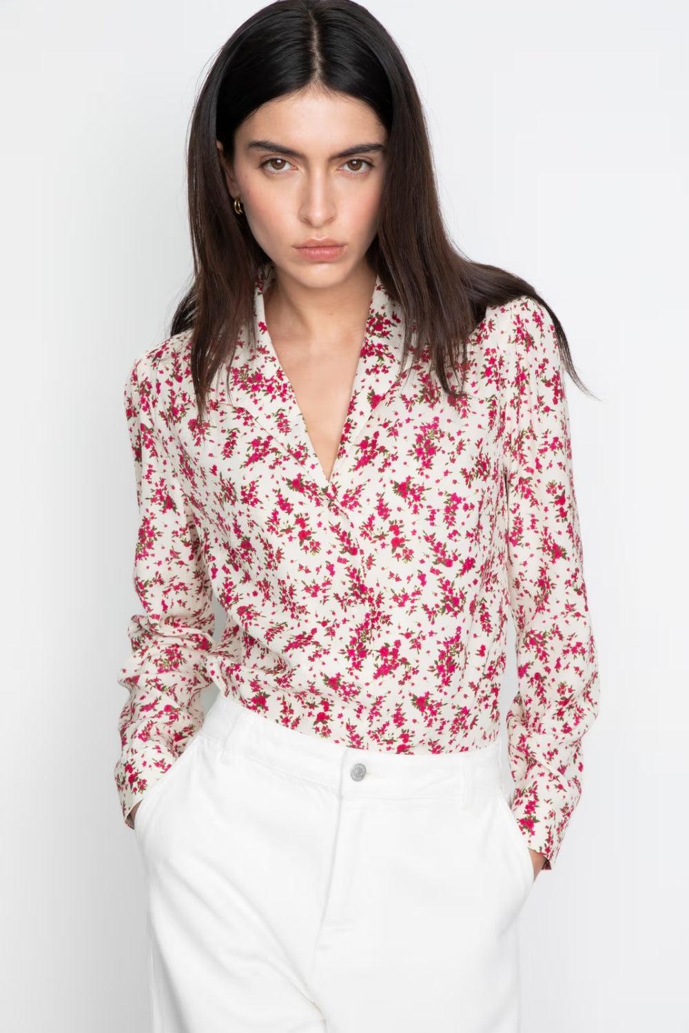 Lu Lu Blouse Berry Print