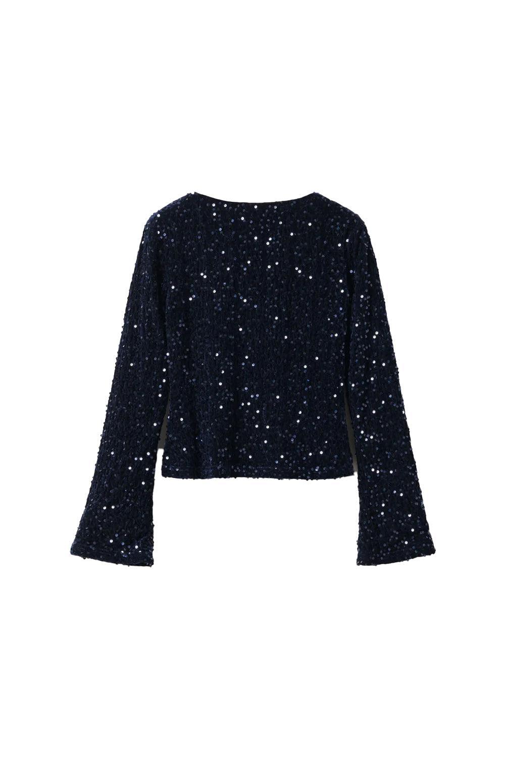 Lucille Top Navy Blue