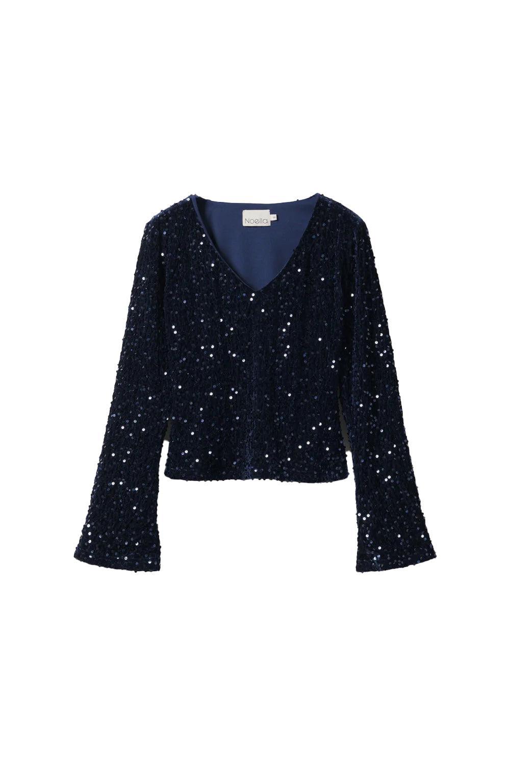 Lucille Top Navy Blue