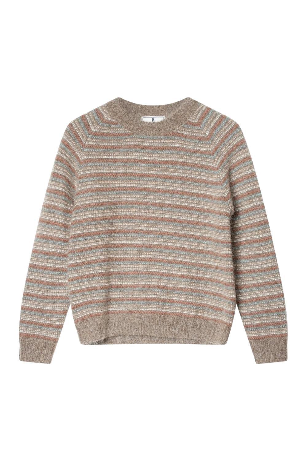 Maddox Stripe Brown Melange Combo
