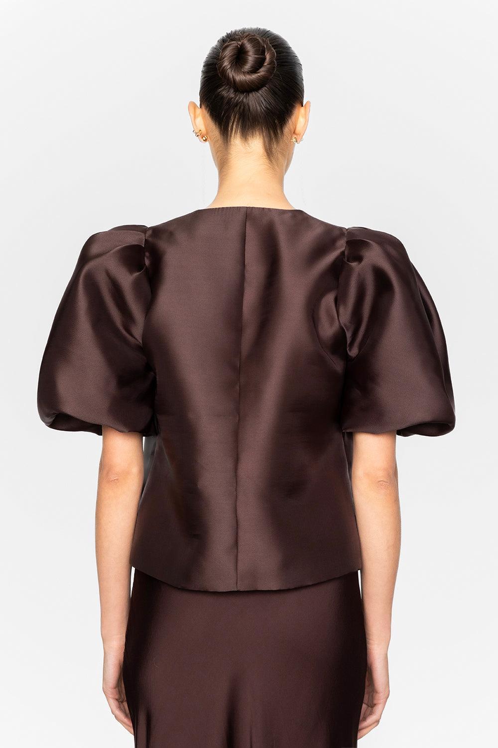 Maeve Blouse Dark Brown