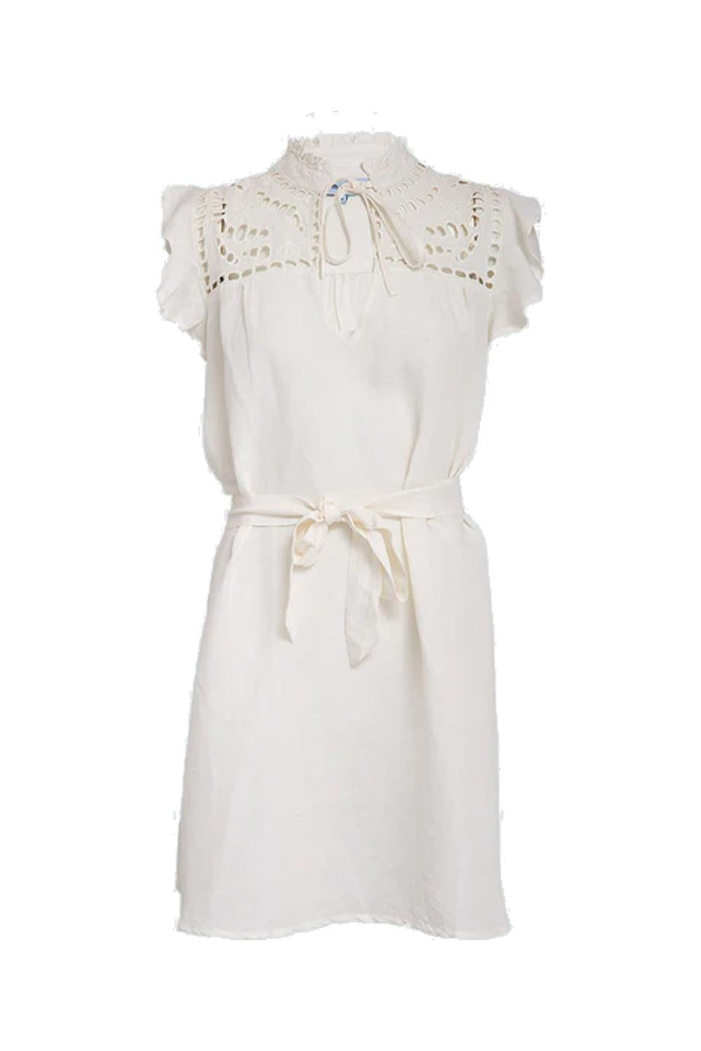 Mags Short Dress Cloud Dancer