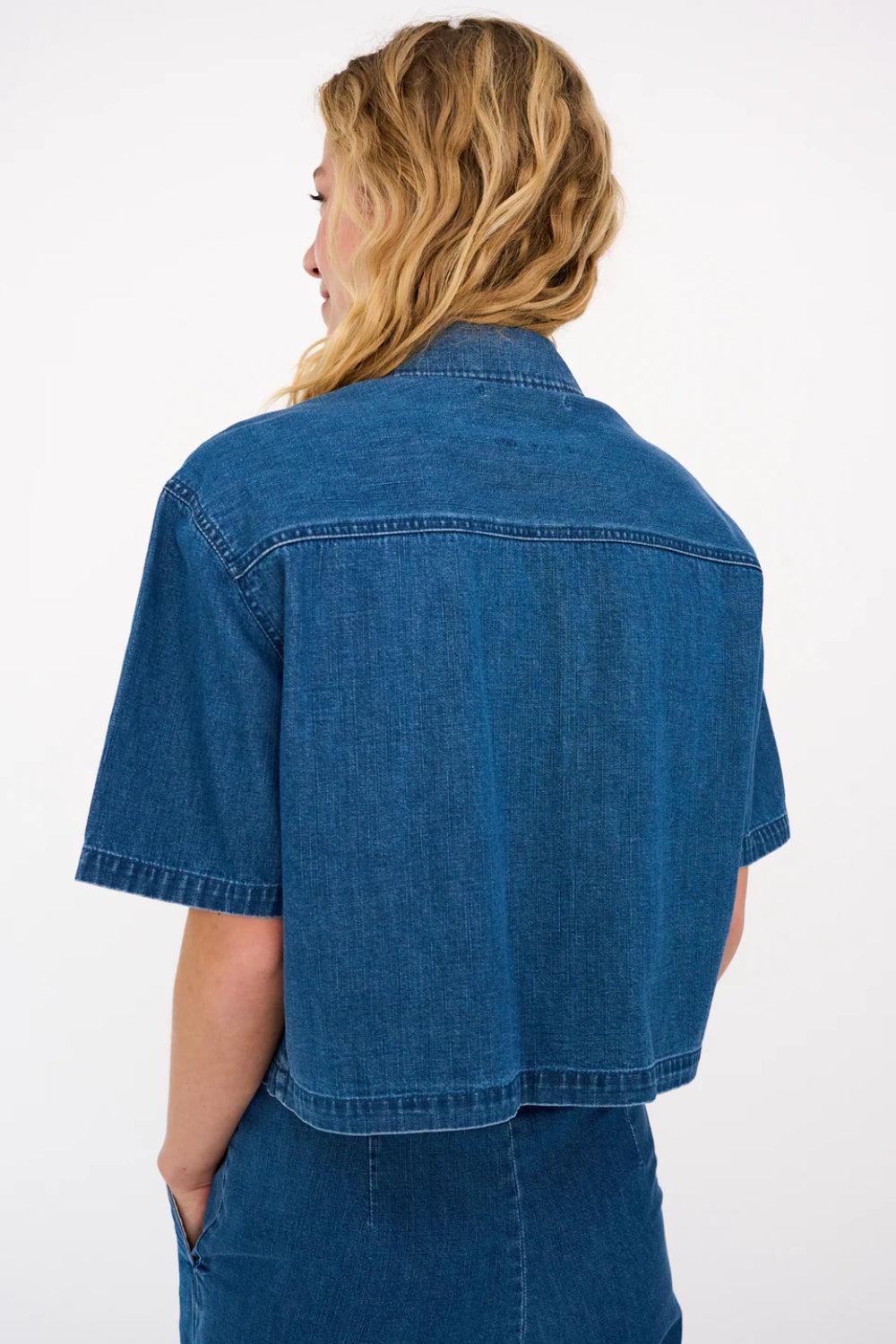 Malika Uta Oversize Shirt Mid blue