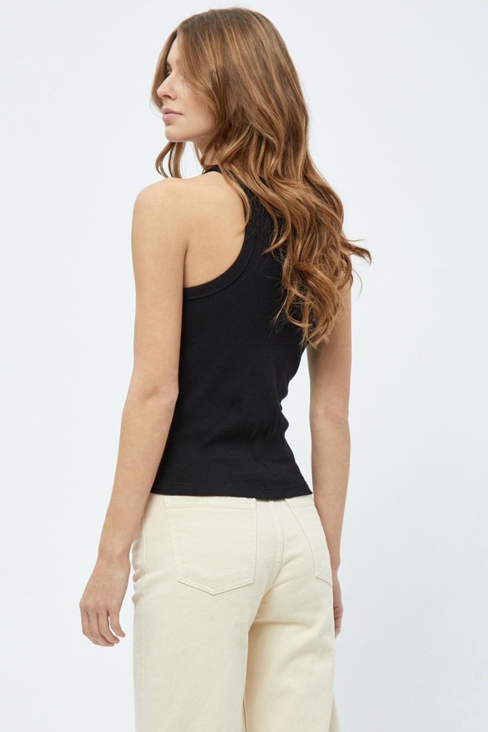 Maluna GOTS Rib Top Black