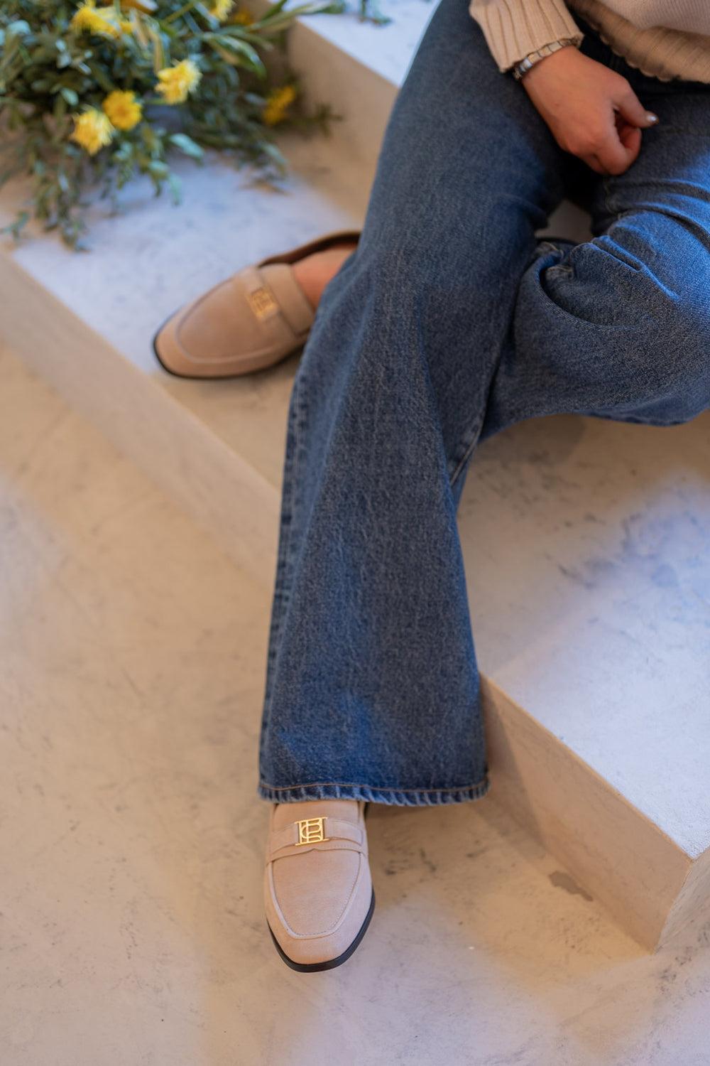 Marlon Loafers Beige Suede