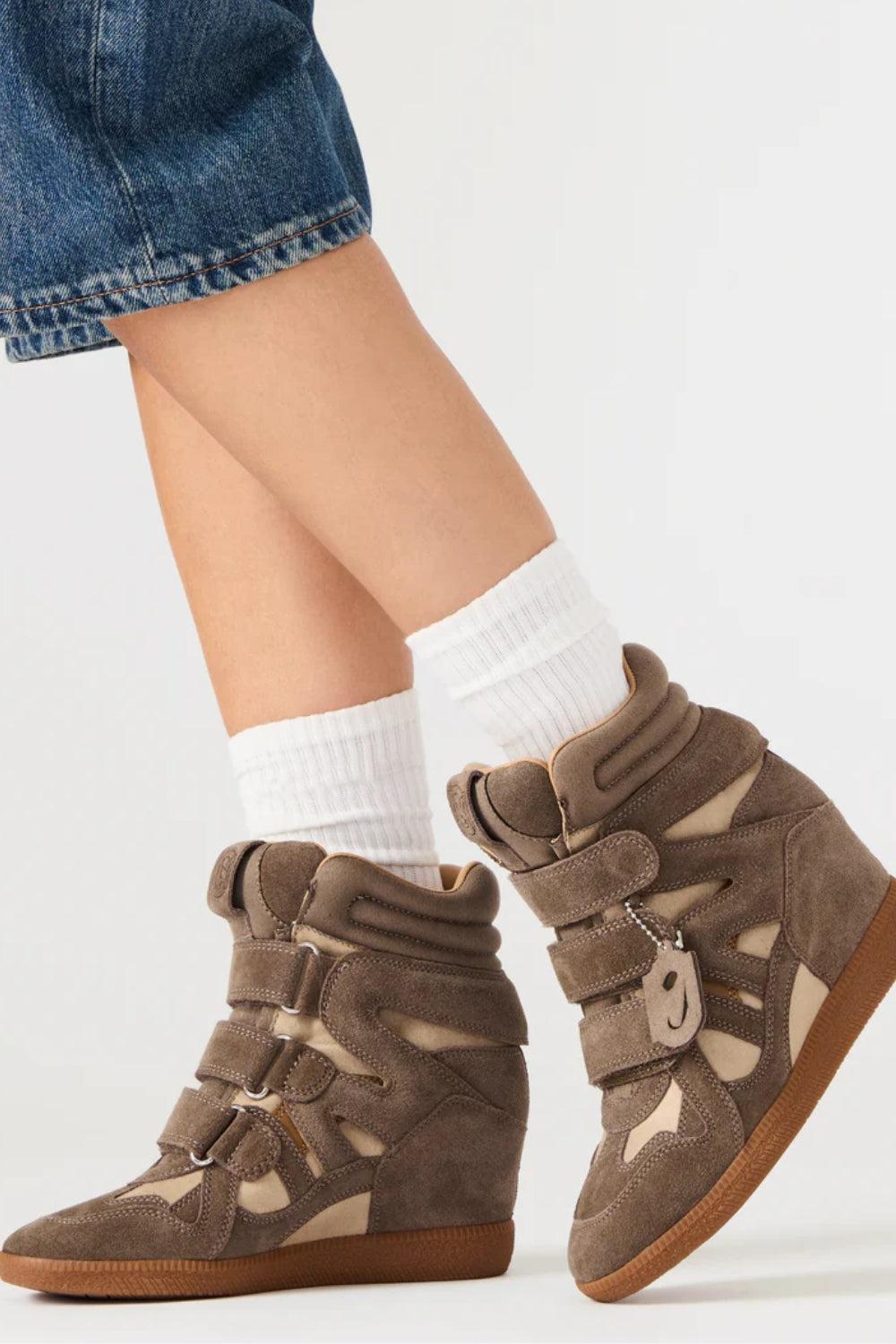 Mavis Taupe Suede
