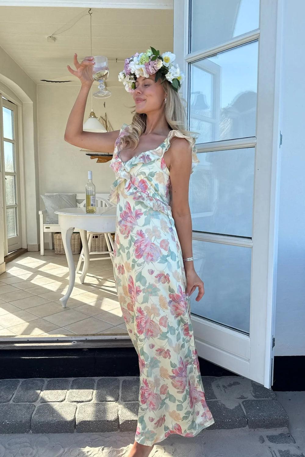 MelbaIC Dress Pastel Garden