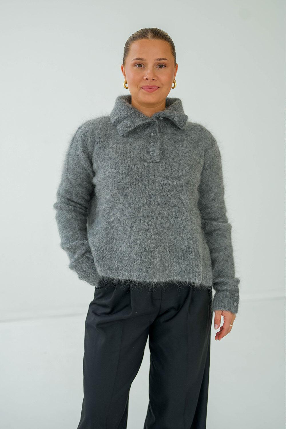 Mica chunky cardigan Grey Melange