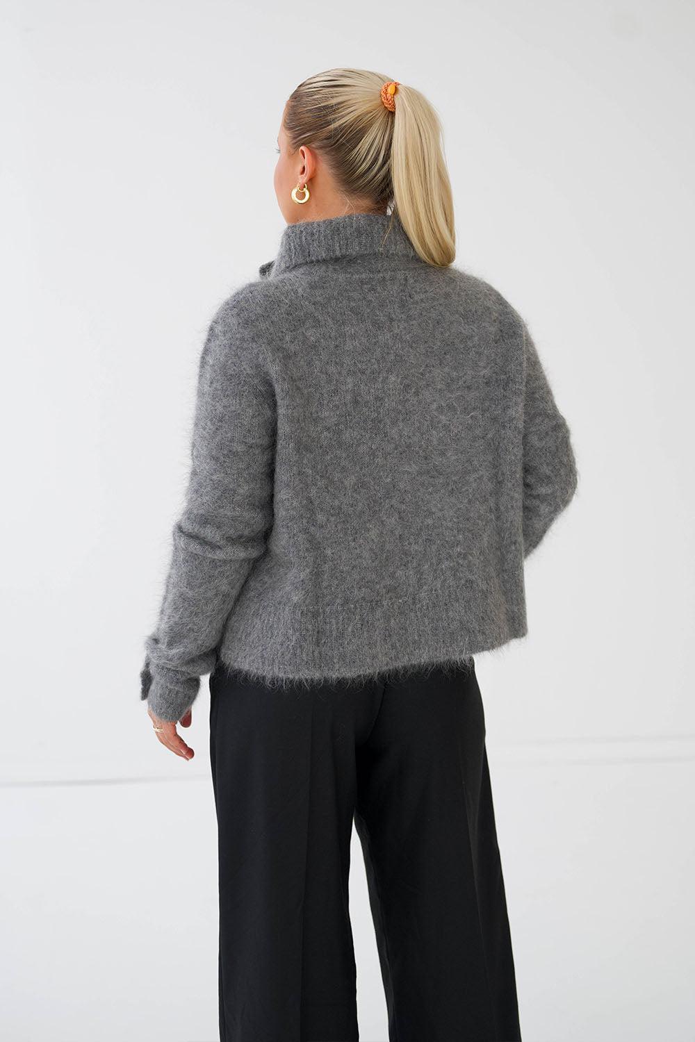 Mica chunky cardigan Grey Melange