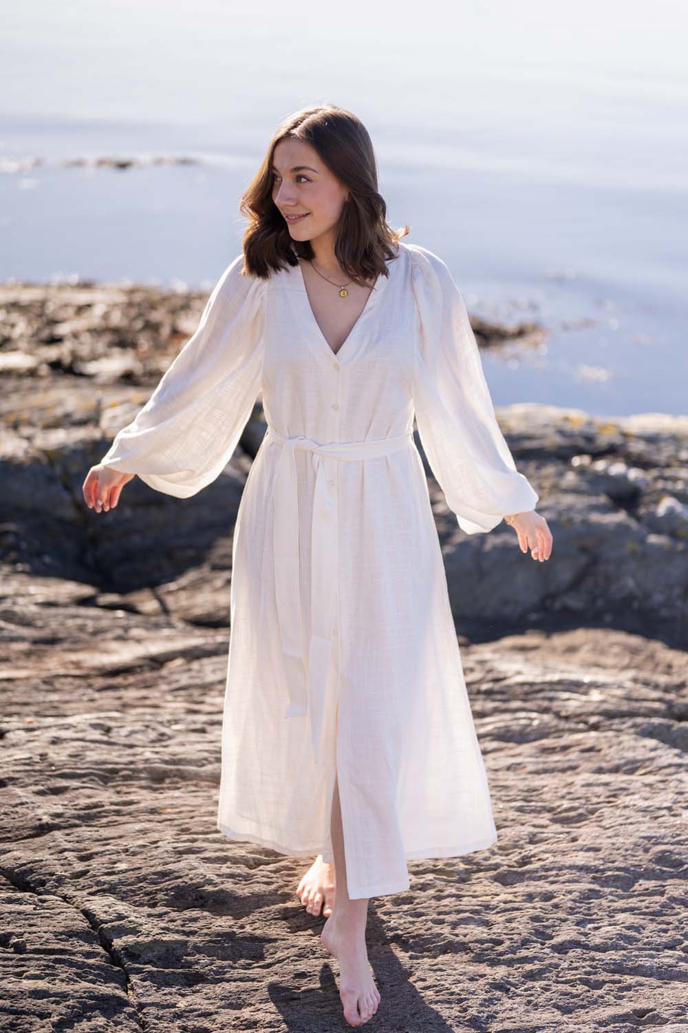 Milla Linen Blend Offwhite