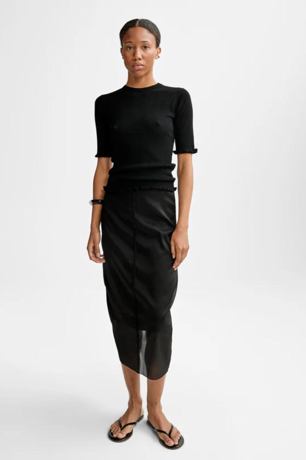 Milla Merino Knit Knitwear Black