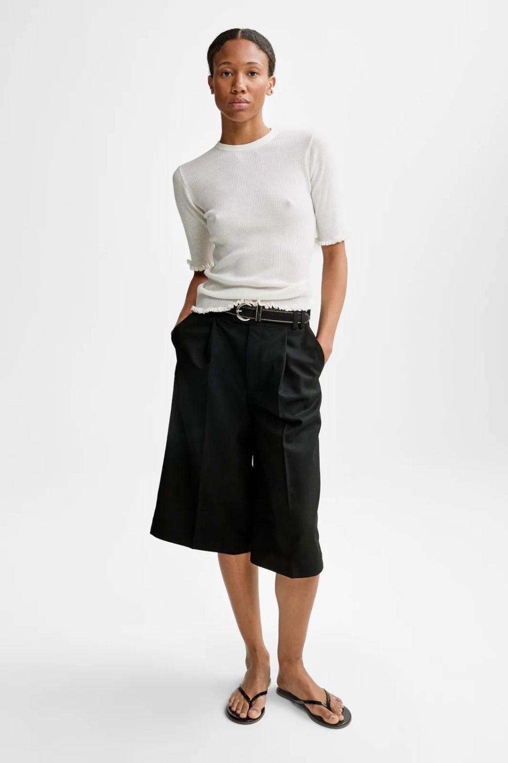 Milla Merino Knit Knitwear White
