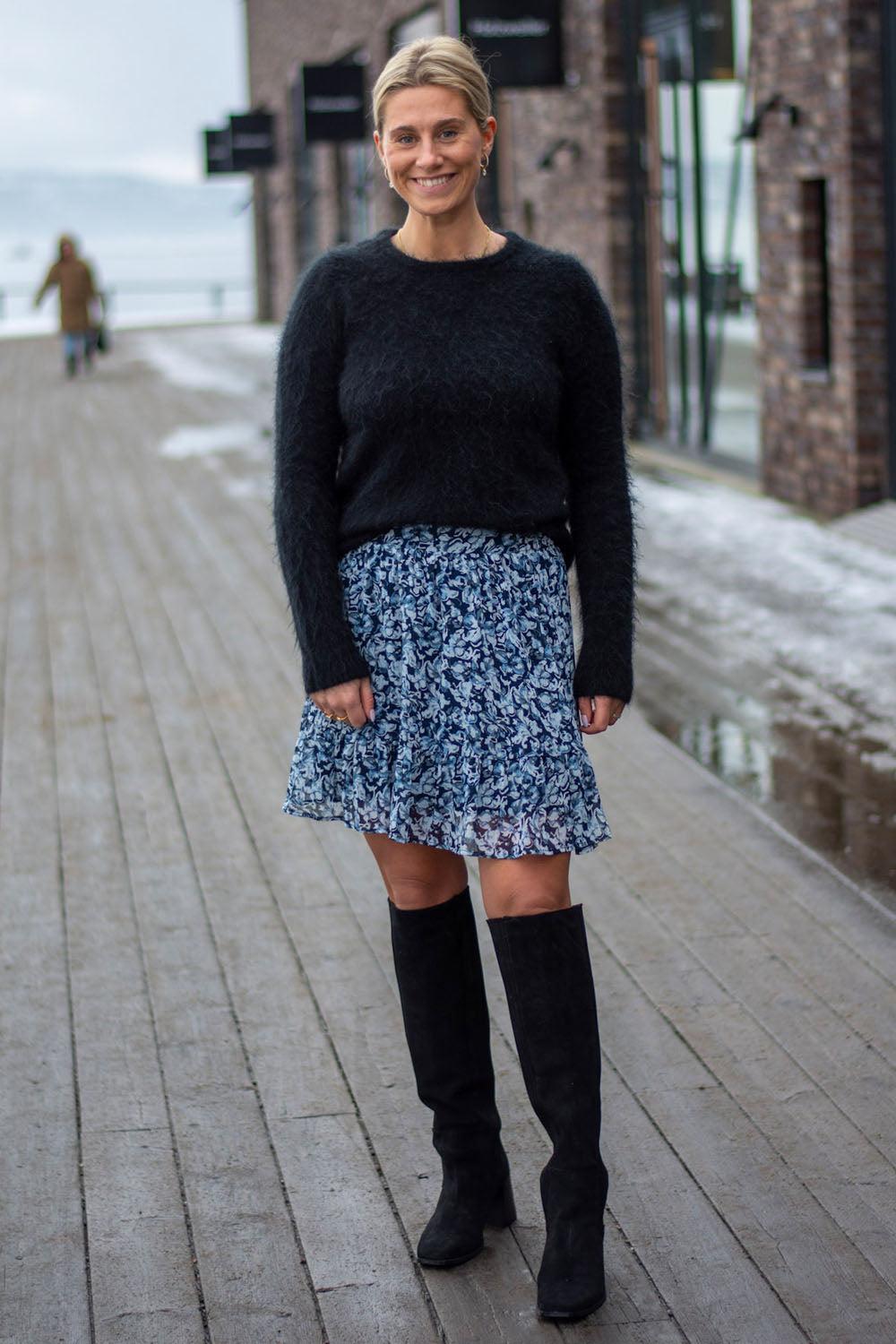Mille Skirt Blue Dawn Print