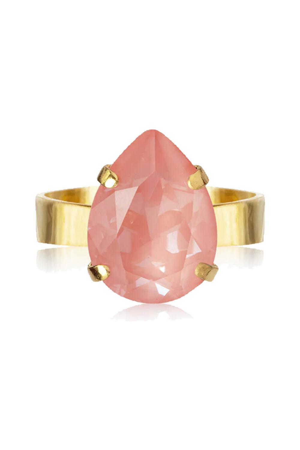 Mini Drop Ring Gold Flamingo Ignite