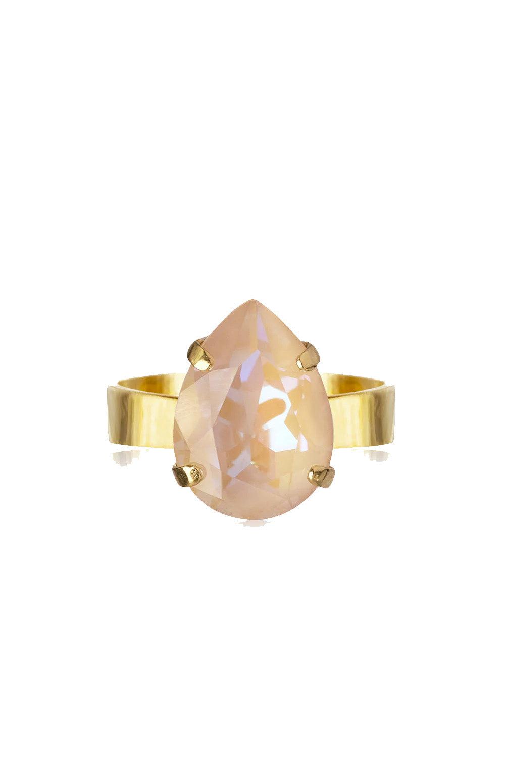 Mini Drop Ring Gold Ivory Cream Delite