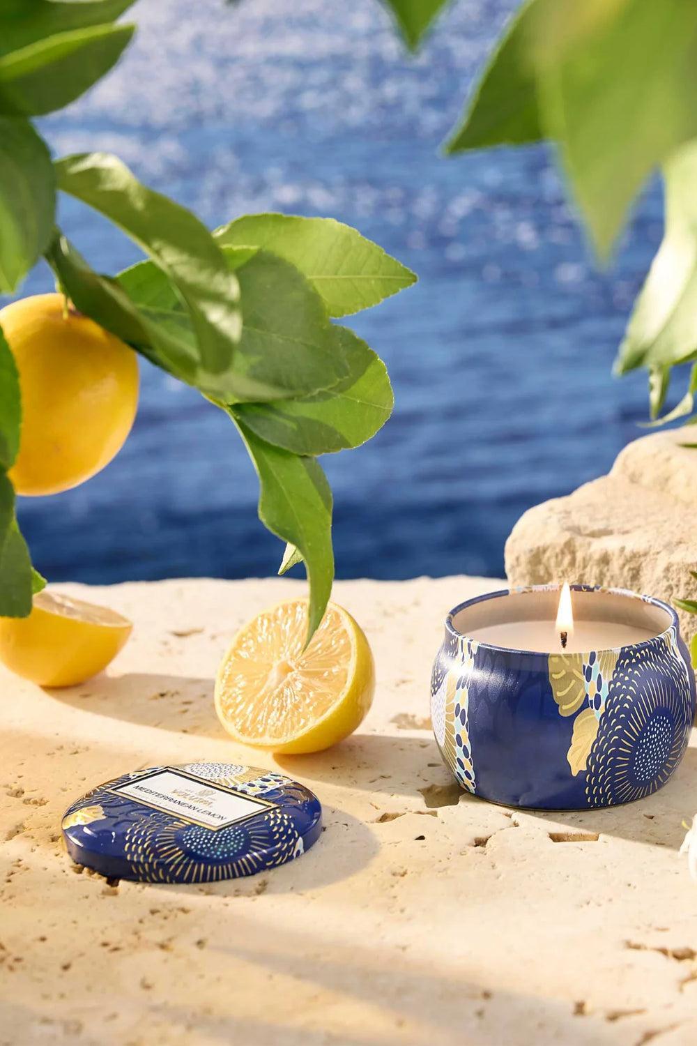 Mini Tin Candle 113g Mediterranean Lemon