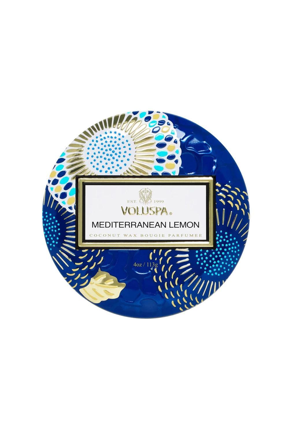 Mini Tin Candle 113g Mediterranean Lemon