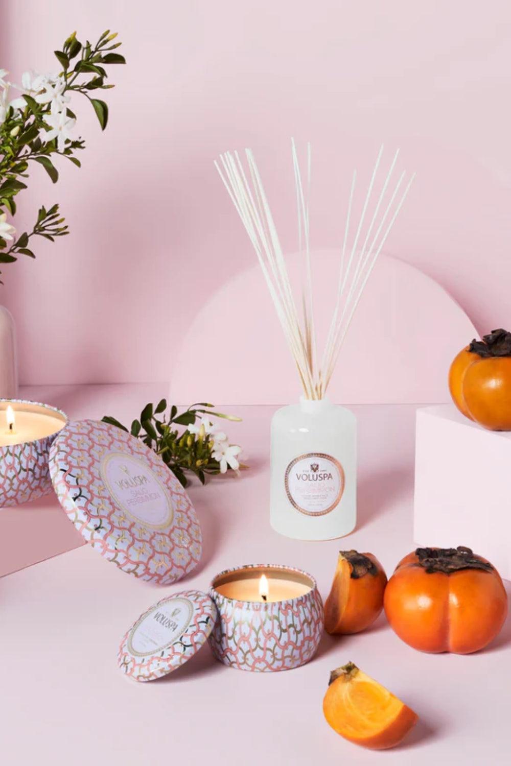 Mini Tin Candle 113g Saijo Persimmon