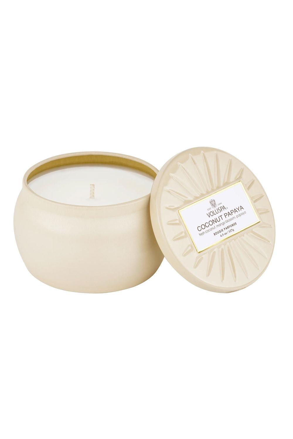 Mini Tin Candle Coconut Papaya 113g
