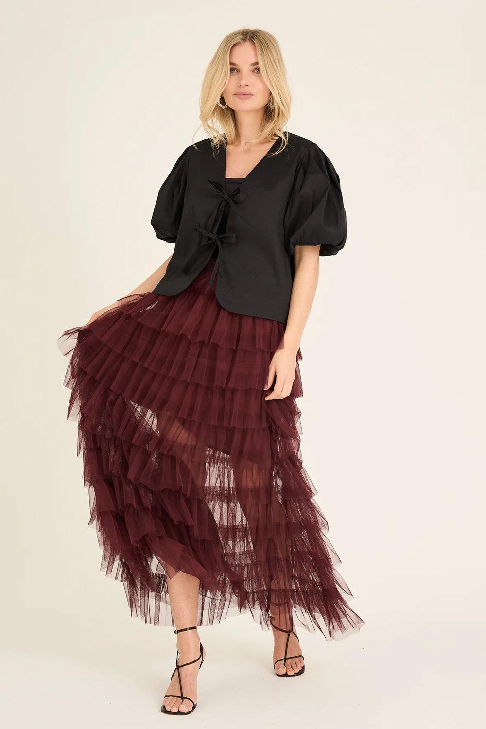Miranda Skirt Burgundy