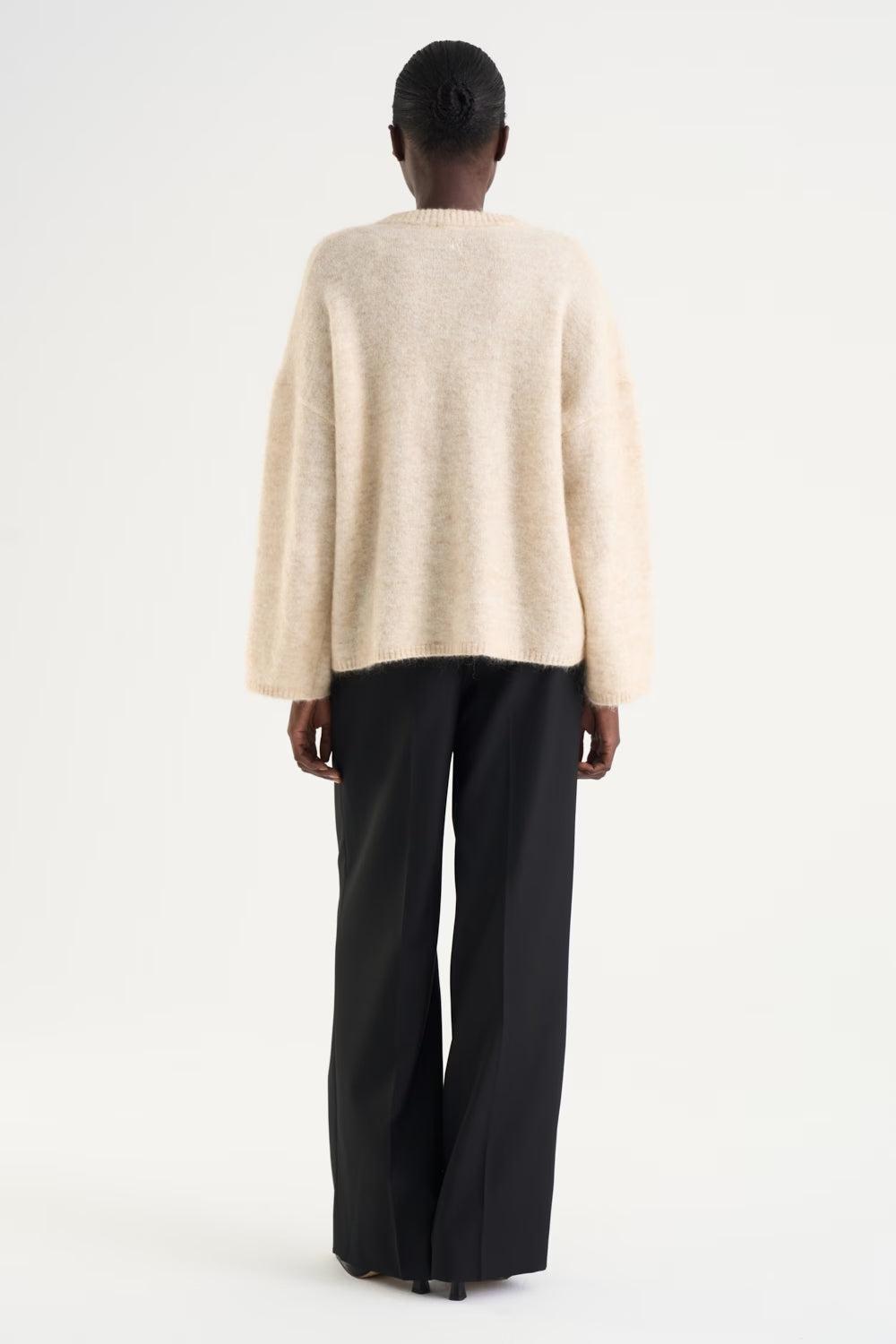 Mireya Knitted Sweater Lt Beige