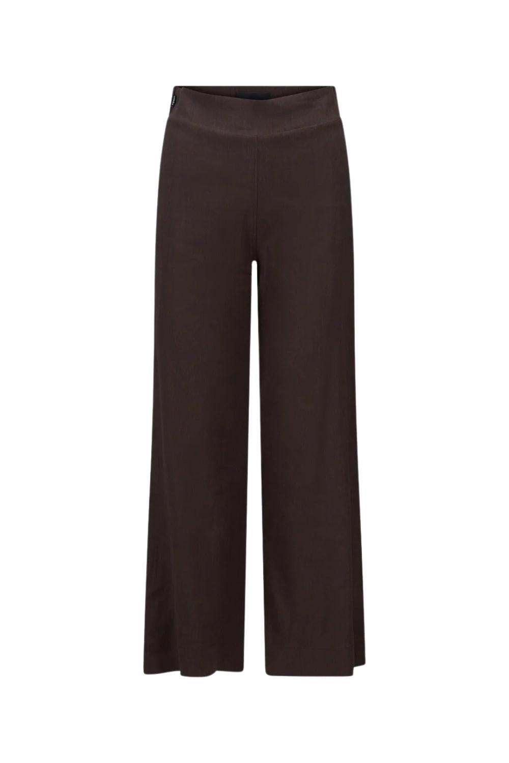 Molly Linen Pants Dark Brown