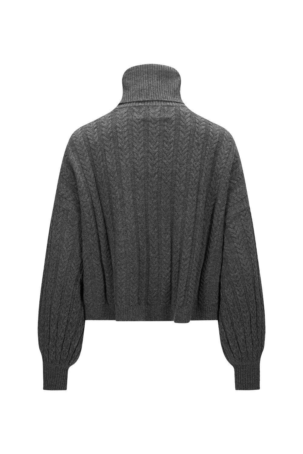 Mona Wool Poncho Dark Grey