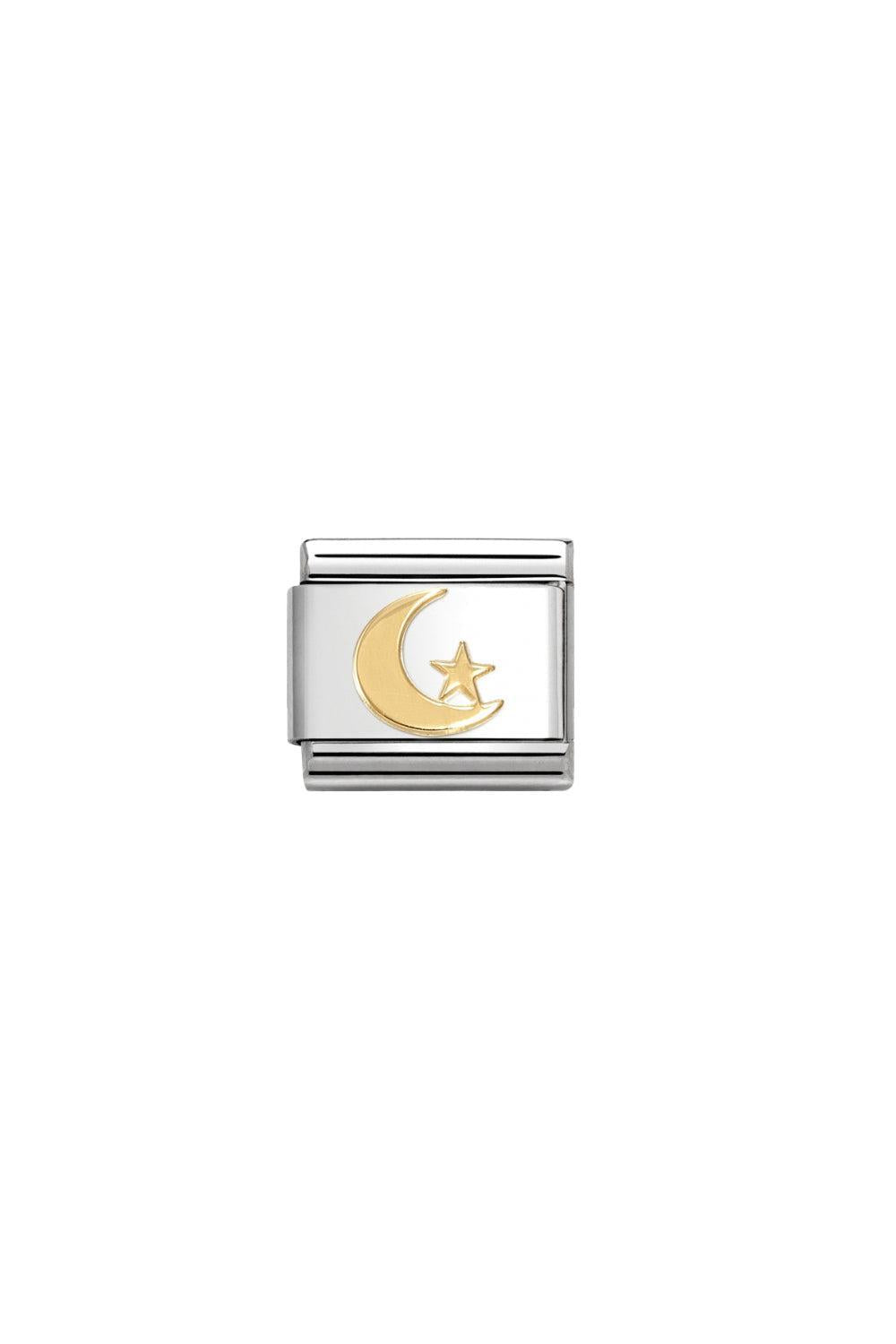 Moon and Star 18K Gold