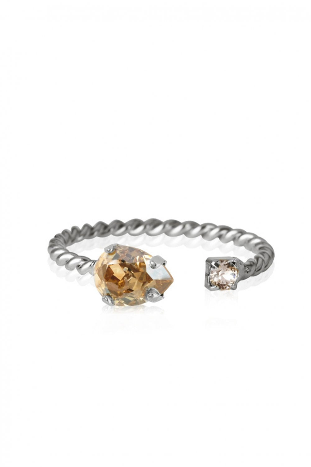 Nani Ring Rhodium Golden Shadow