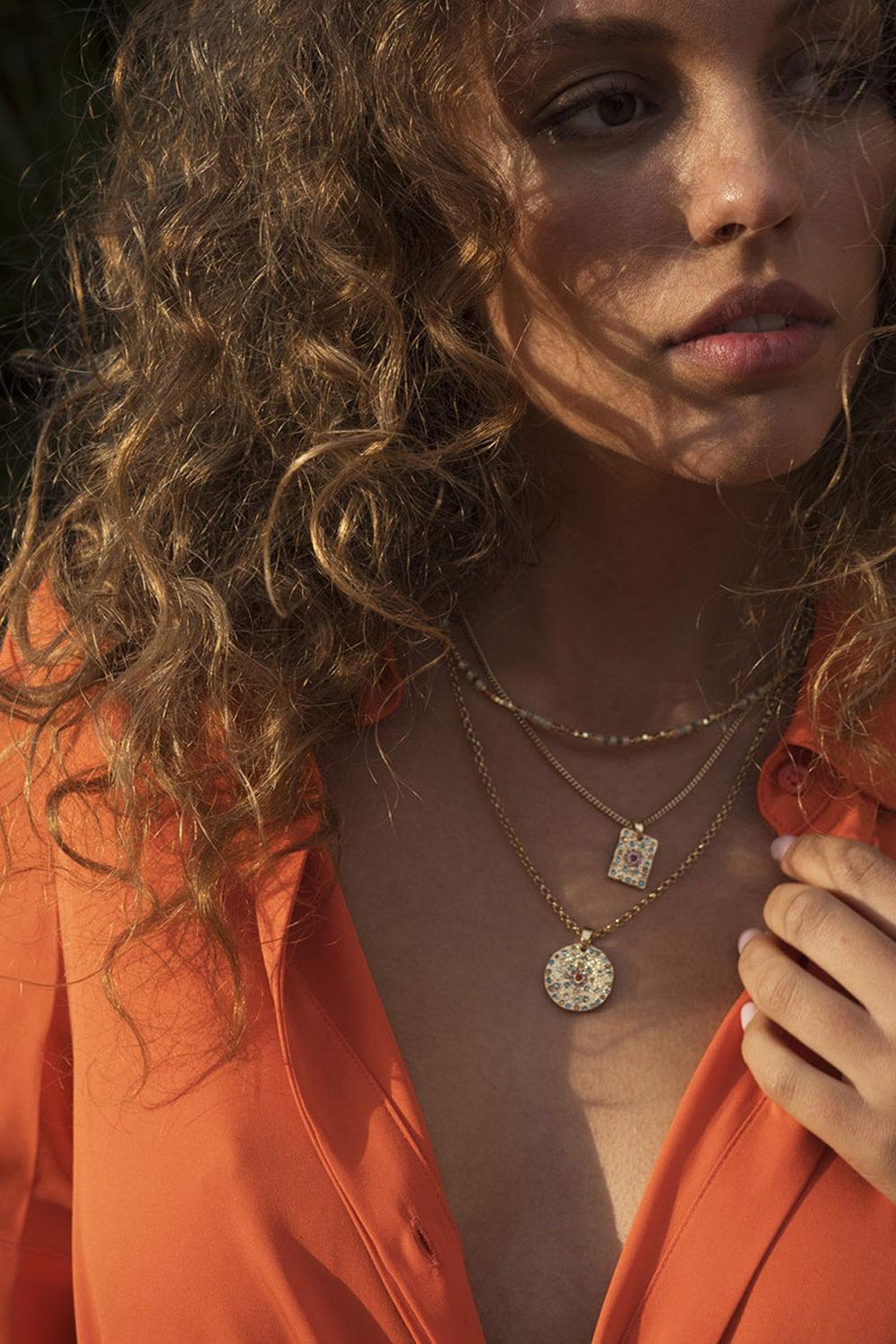 Necklace Multicolor Vibrance Gold