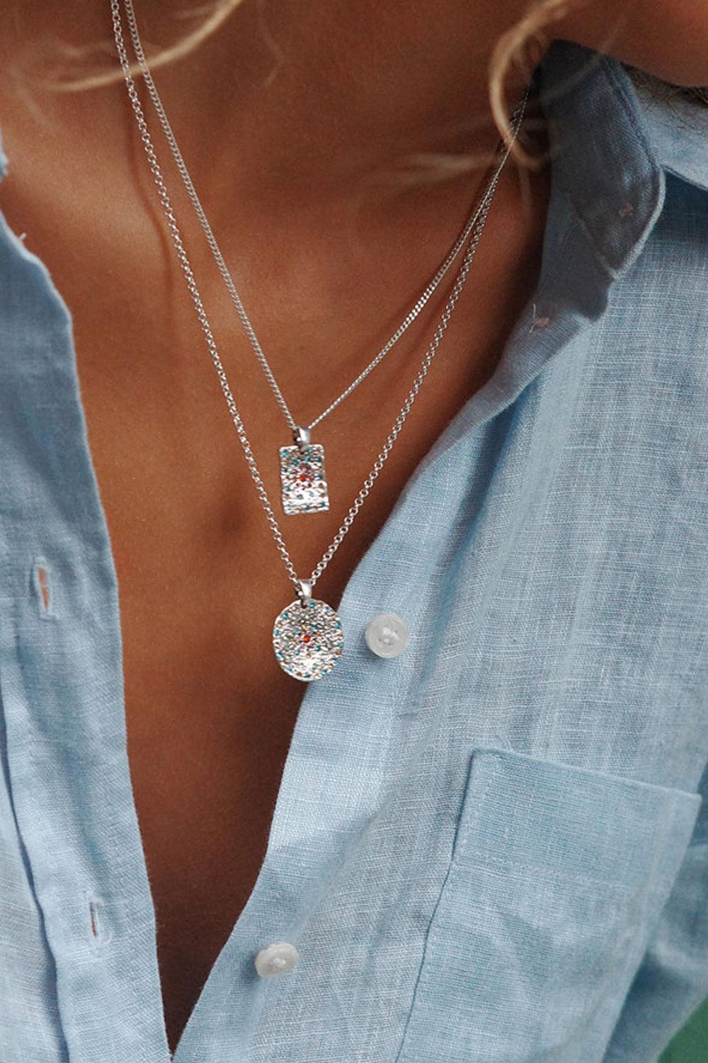 Necklace Multicolor Vibrance Silver