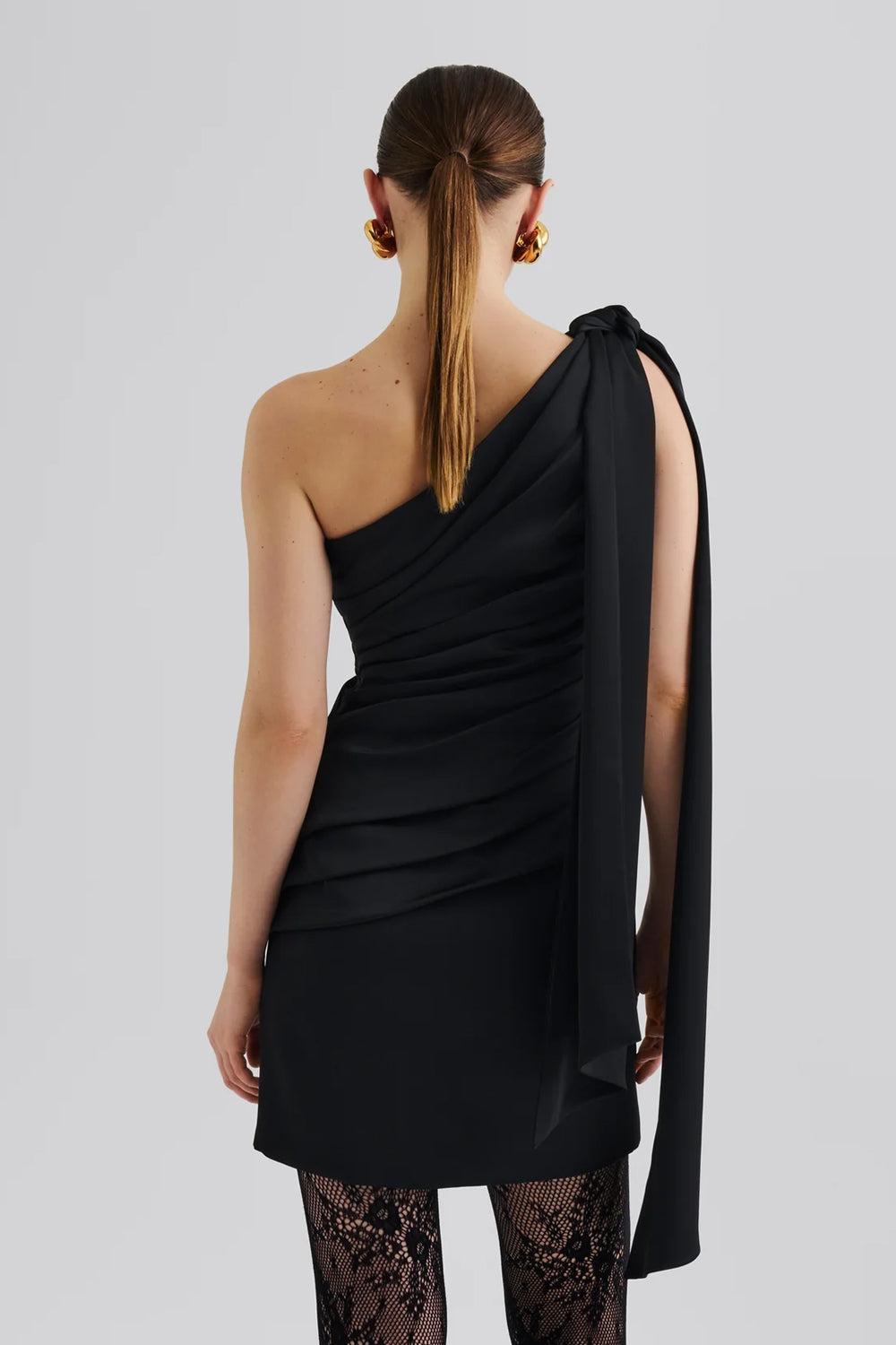 Nelly Draped One Shoulder Mini Dress