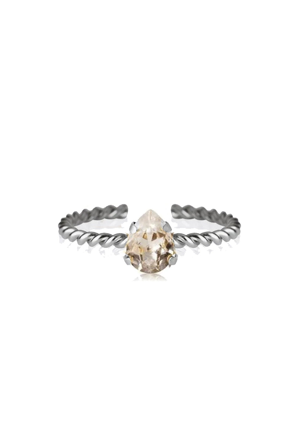 Niki Ring Rhodium Golden Shadow