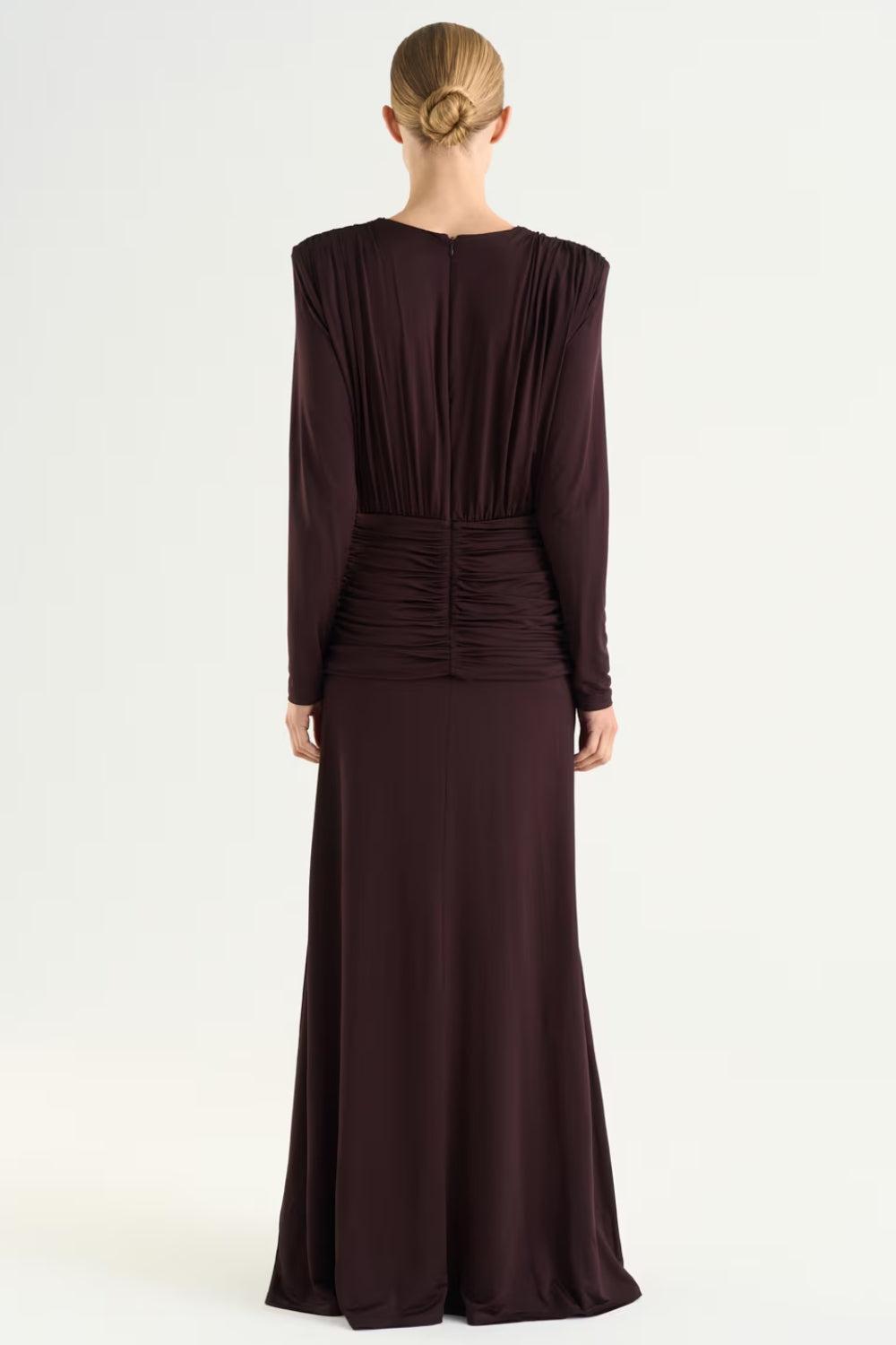 Novi Dress Chocolate Plum